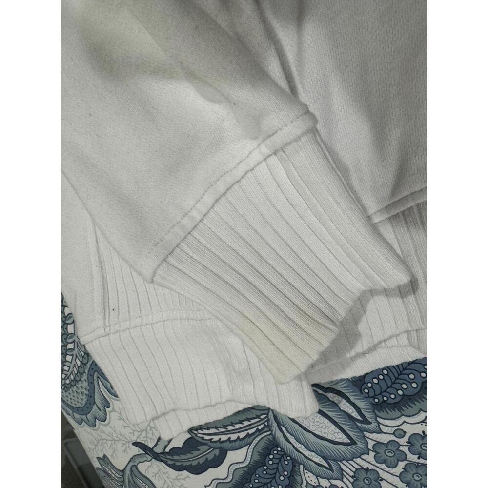 Aerie Down To Earth White Crew Neck Oversized Sweatshirt- Size Large - Picture 7 of 9